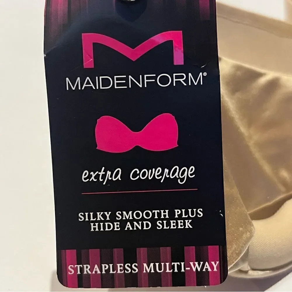 Maidenform Bra Beige Strapless Multiway Size 36C - Picture 3 of 10